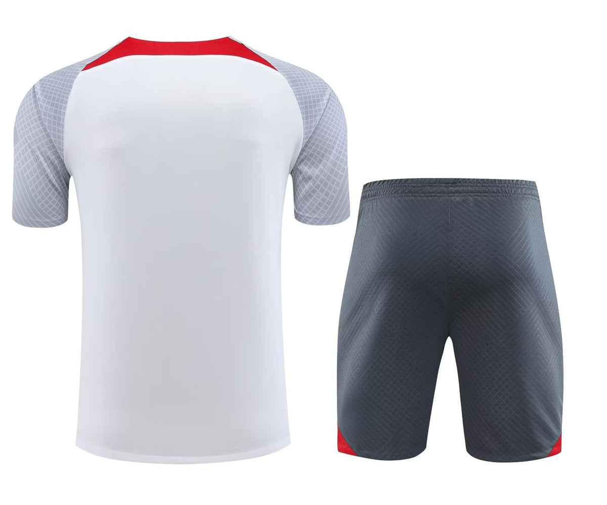 LIVERPOOL WHITE/GREY TRAINING KIT 2023/2024